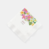 Serviette En Papier Plumeria tropicale Temple Arbre Mariage Papier (Coin)