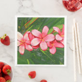 Serviette En Papier Plumerias (En situation)