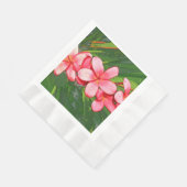 Serviette En Papier Plumerias rose (Coin)