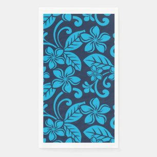 Serviette En Papier ?PLUMÉRIE DE L'ÎLE (Bleu x 2)