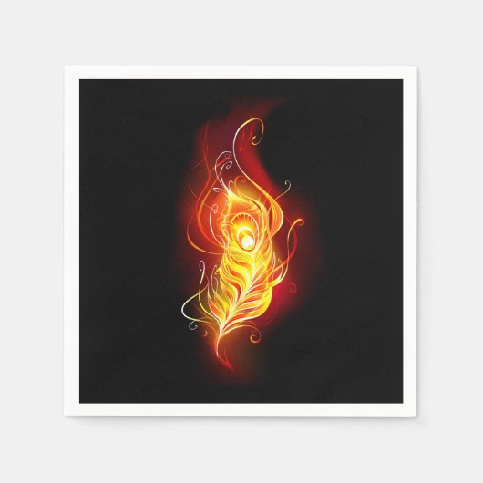 Serviette En Papier Plumes de paquetage de feu (Devant)