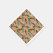 Serviette En Papier Plumes tumultueuses (Coin)
