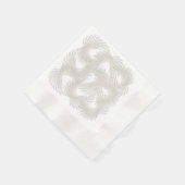Serviette En Papier Plumes volantes blanches (Coin)