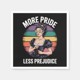 Serviette En Papier Plus de fierté Moins de préjugé LGBTQ Gay pride Al