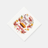 Serviette En Papier Plus doux que Citrouille tarte Thanksgiving (Coin)