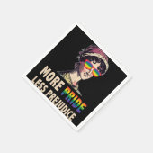 Serviette En Papier Plus Fierté Moins Préjugés Lgbt Gay Fière Ally Fie (Coin)