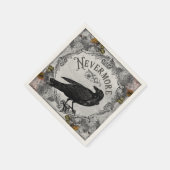 Serviette En Papier Plus jamais Eerie Raven Halloween Horreur (Coin)