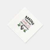 Serviette En Papier Plus que des biscuits à Noël Grossesse (Coin)
