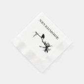 Serviette En Papier Plus Raven Poem Edgar Allan Poe Citation (Coin)