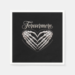 Serviette En Papier Plus Skeleton Mains Coeur Gothique Halloween