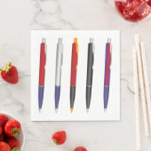 Serviette En Papier Plusieurs stylos (En situation)