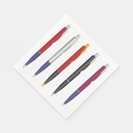 Serviette En Papier Plusieurs stylos (Coin)