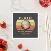 Serviette En Papier pluto jamais oublier, eris, lune, astronomie, astr (En situation)