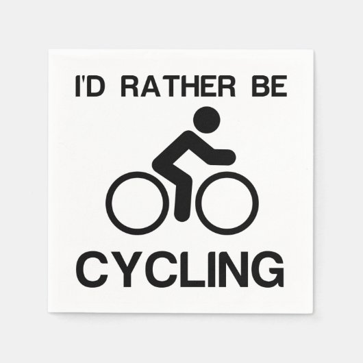 SERVIETTE EN PAPIER PLUTÔT DU CYCLISME (Devant)