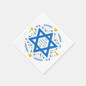 Serviette En Papier Plutôt Personnalisé, Serviettes Bat mitzvah. (Coin)