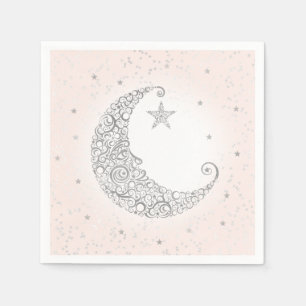 Serviette En Papier Pnkin rose rose minuscule étoile