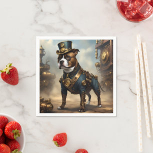 Serviette En Papier Poches mécaniques : Steampunk Staffordshire Terrie