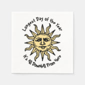 Serviette En Papier Poème Solstice d'été (Devant)