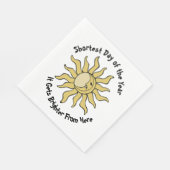 Serviette En Papier Poème Solstice d'hiver (Coin)