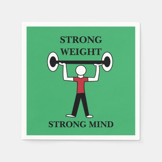 Serviette En Papier Poids Bodybuilder Fitness Gym (Devant)