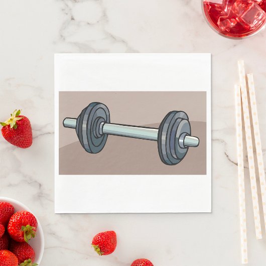 Serviette En Papier Poids de Dumbbell
