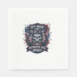 Serviette En Papier Poids lourd de camion monstre de crâne tout terrai