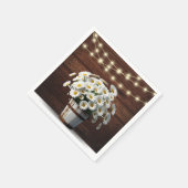 Serviette En Papier Poids rustique dans le Baby shower en fleur (Coin)