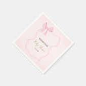 Serviette En Papier Poignée à la main Bow Elegant Frame Dots (Coin)