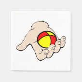 Serviette En Papier Poignée Avec Papier Boule Jonglage (Devant)