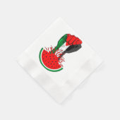 Serviette En Papier Poing de résistance palestinienne sur le symbole d (Coin)