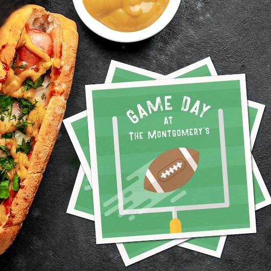 Serviette En Papier Point de football après le relèvement