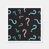 Serviette En Papier Point de question Sexe Révéler Noir (Devant)