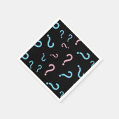 Serviette En Papier Point de question Sexe Révéler Noir (Coin)