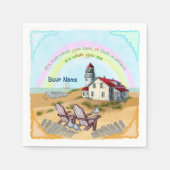 Serviette En Papier Point de vue du phare (Devant)