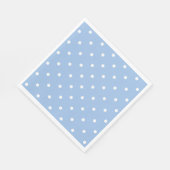 Serviette En Papier Point Polka bleu et blanc (Coin)