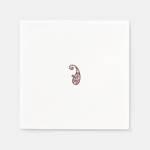 Serviette En Papier Point rouge