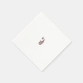 Serviette En Papier Point rouge (Coin)