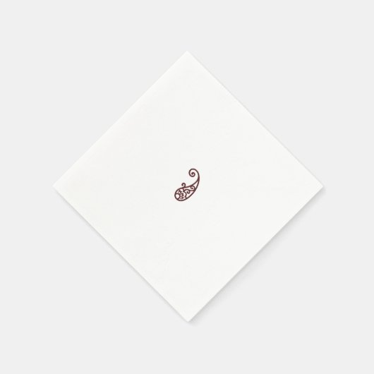 Serviette En Papier Point rouge (Coin)