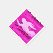 Serviette En Papier pointant rose mermaid (Coin)