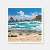 Serviette En Papier Pointe des Châteaux, Grande-Terre, Guadeloupe (Devant)