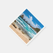 Serviette En Papier Pointe des Châteaux, Grande-Terre, Guadeloupe (Coin)