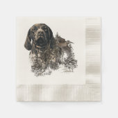 Serviette En Papier Pointer allemand (Devant)