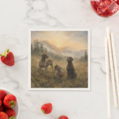 Serviette En Papier Pointer allemand - Collection de chasse (En situation)