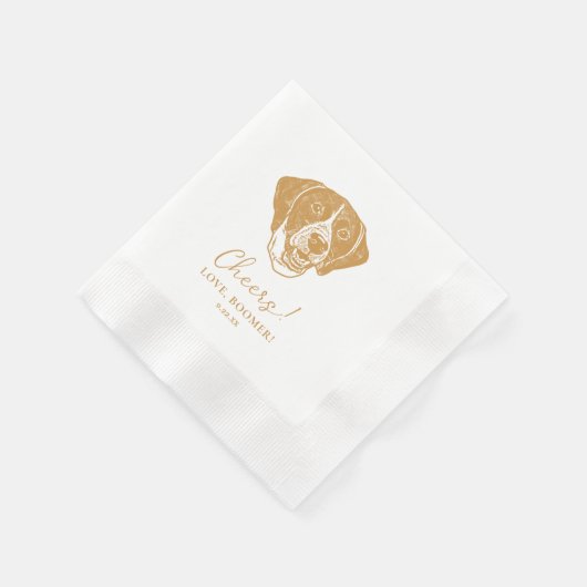 Serviette En Papier Pointer Chien - Accueil personnalisé (Coin)