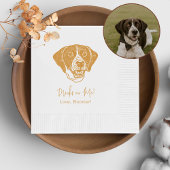 Serviette En Papier Pointer Chien Boisson Personnalisée Sur Moi