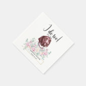 Serviette En Papier Pointer Chien Mariage Cocktail Cocktail  Napkins (Coin)