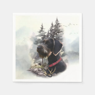 Serviette En Papier Pointeur À poils durs allemand, GWP