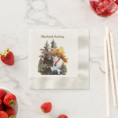 Serviette En Papier Pointeur anglais (En situation)