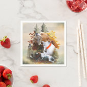 Serviette En Papier Pointeur anglais (En situation)