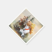 Serviette En Papier Pointeur anglais (Coin)